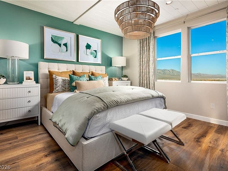 Bedroom listing photo used in a vertical real estate campaign